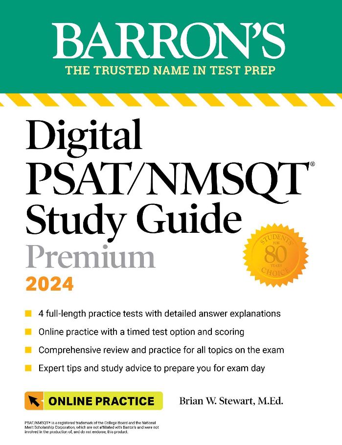 [PDF/ePub] Ebook Barrons Digital PSAT/NMSQT Study Guide Premium 2024