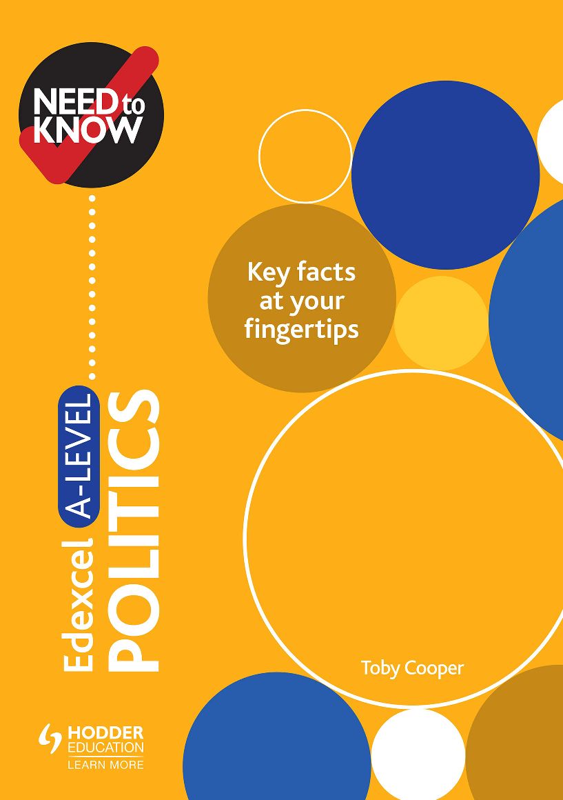 Download PDF EPub Hodder Edexcel A-level Politics Need To Know Ebook