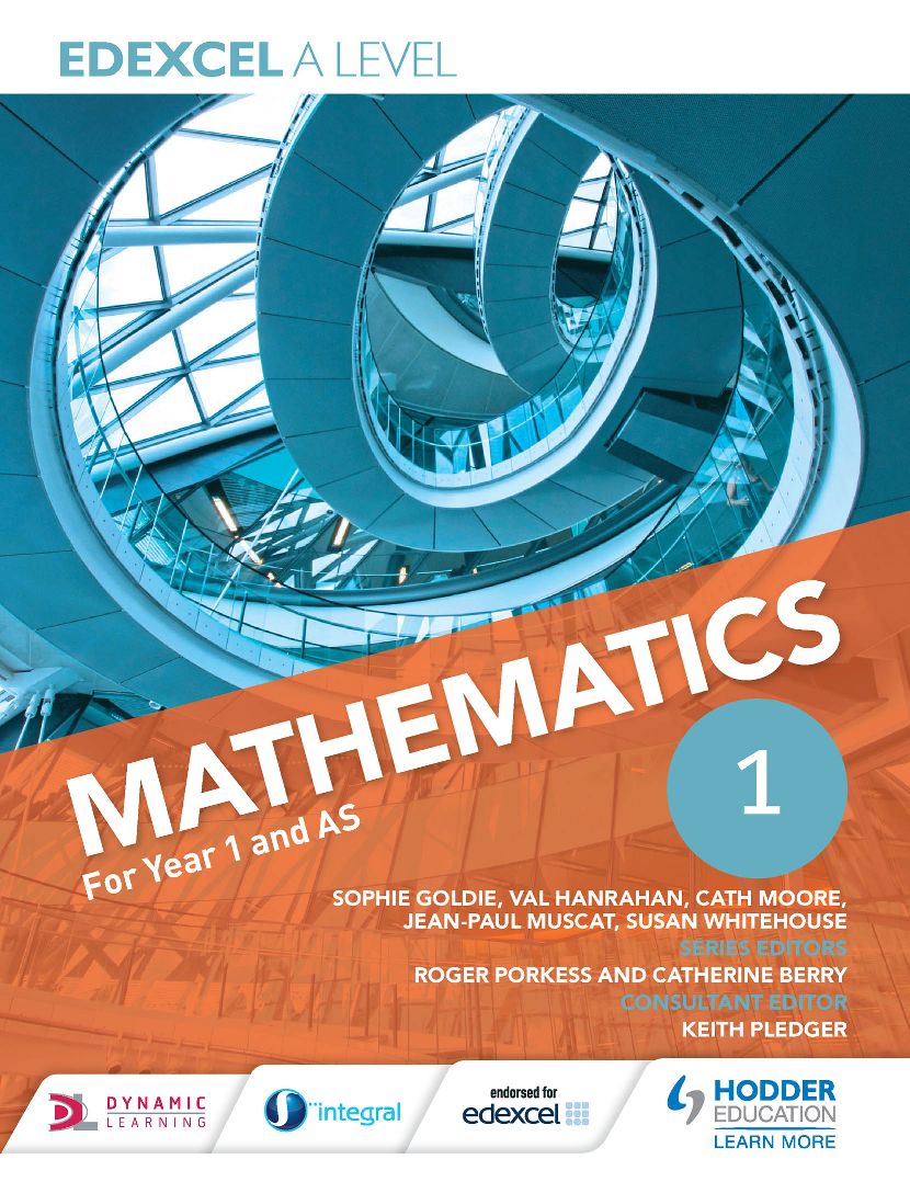 Download PDF EPub Hodder Edexcel A Level Mathematics For Year 1 And AS ...